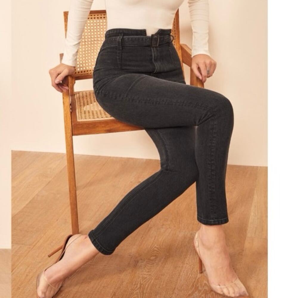 Reformation Black High-Waisted Jeans